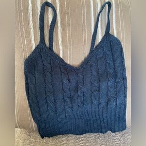 Knit tank top, Black